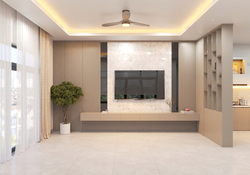 Thiết kế và thi công nội thất phòng khách